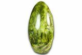 Polished Free-Standing Green Pistachio Opal - Madagascar #361544-1